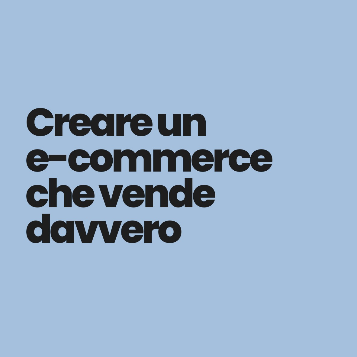 Creare un e-commerce che vende davvero